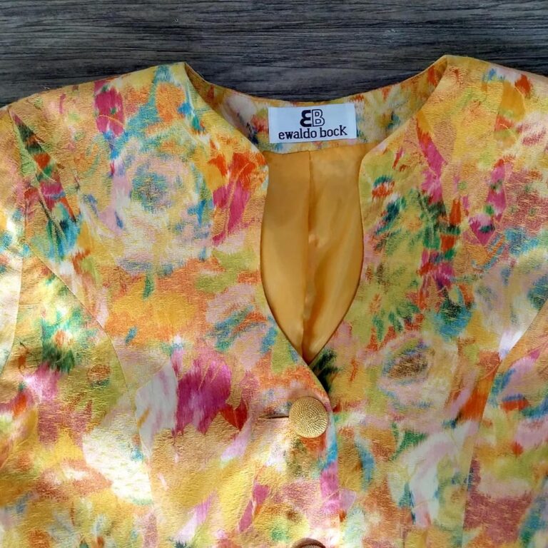 Vintage 1980s Ewaldo Bock designer jacket