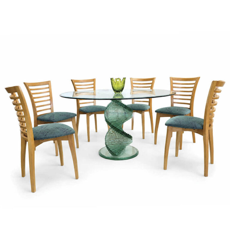 A stunning table and six chair setting by renowned designer Danny Lane.