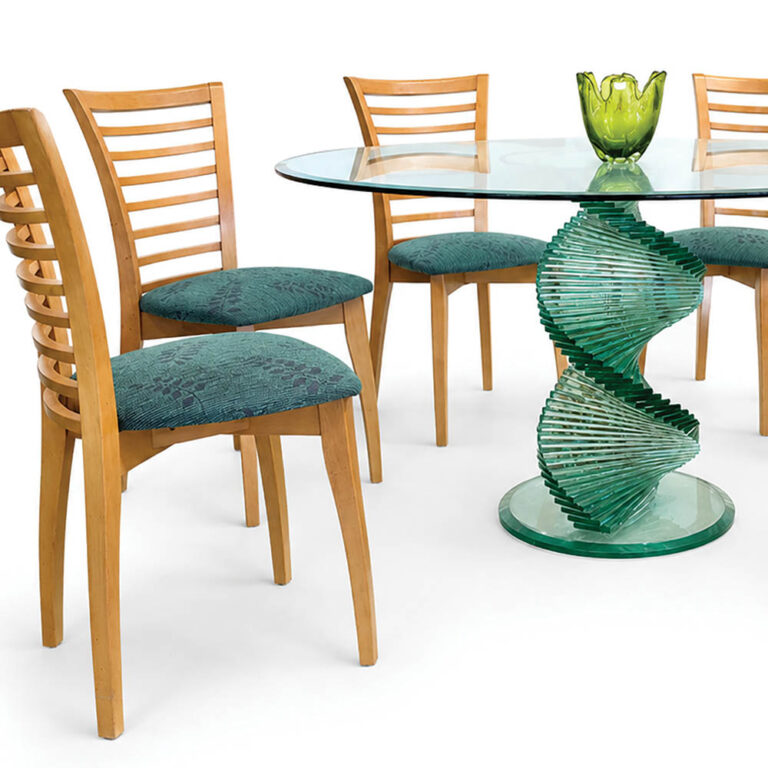 A stunning table and six chair setting by renowned designer Danny Lane.