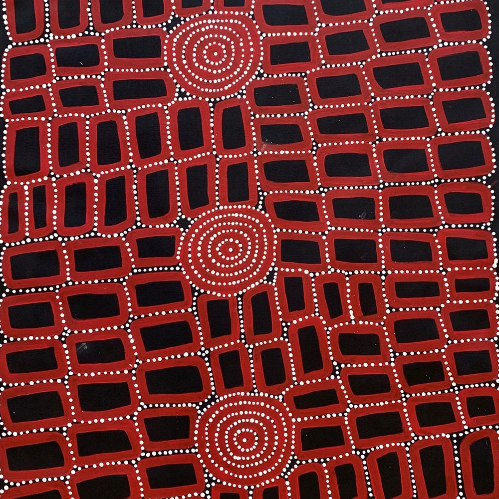 Aboriginal artwork by Walala Tjapaltjarri Tingari