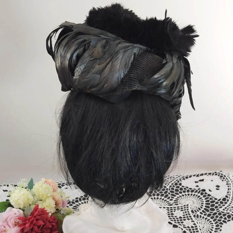 Vintage circa 1950s assorted feather hat restoration lot