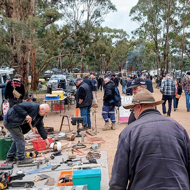 Swap Meet crowd at Maldon Events one day Maldon swap meet