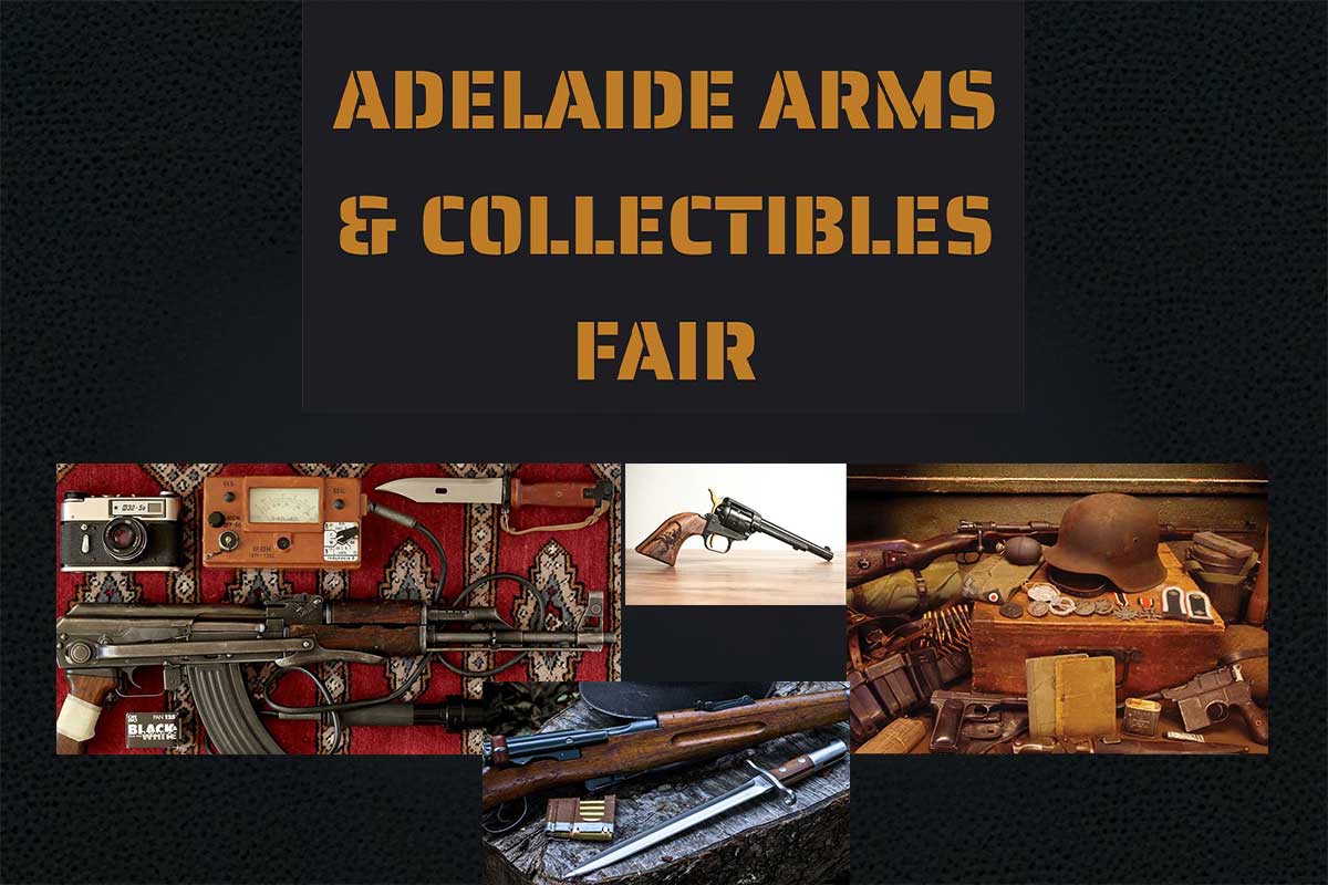 Adelaide Arms and Collectables Fair October 4th promotion