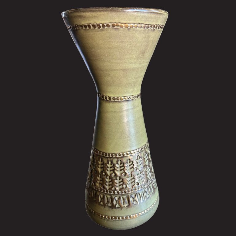 Bitossi ceramic vase in the Zingo pattern