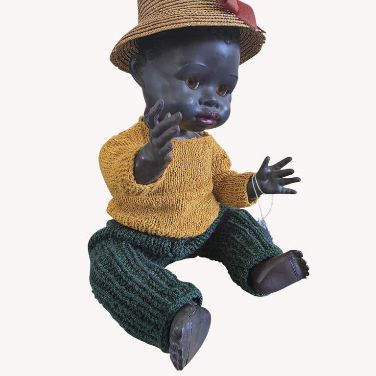 rare black hard plastic Pedigree doll