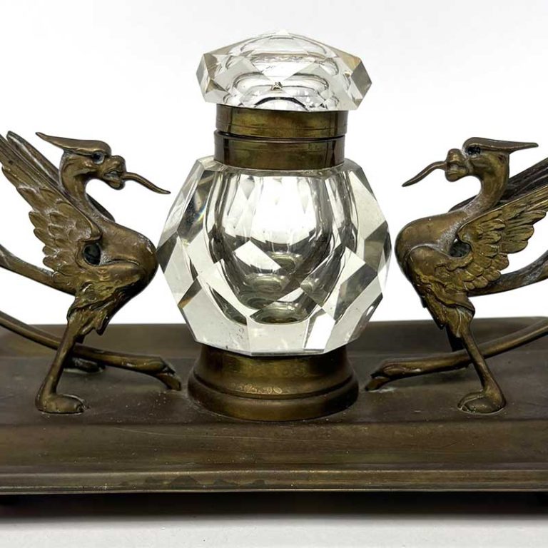19th-Century-Victorian-Brass-Inkstand
