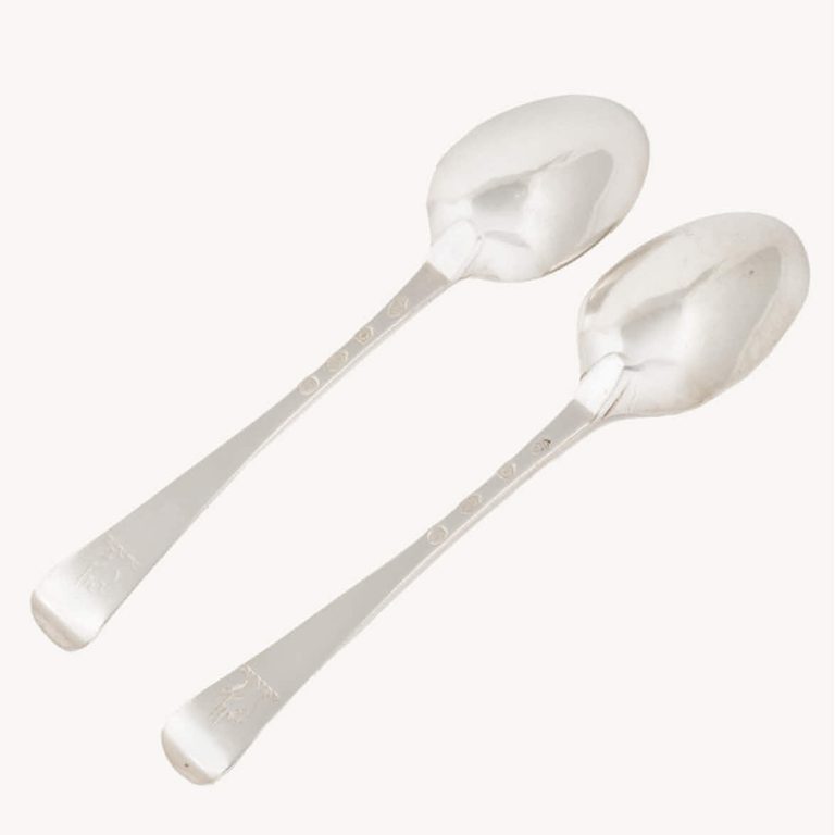 Pair of Irish silver tablespoons