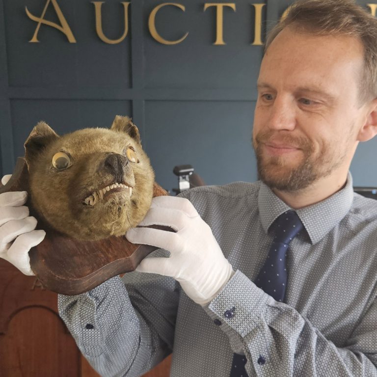 ‘It was quite a shock to discover we were sitting on something so special,’ said auctioneer Andrew Stowe. Credit: Auctioneum.