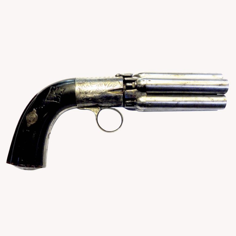 Rare Mariette pepperbox pistol