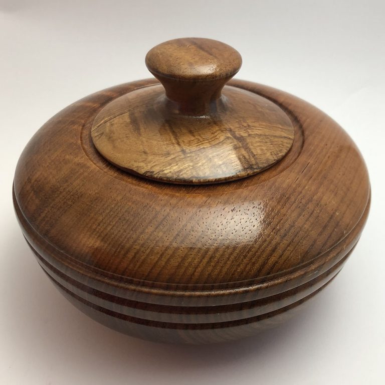 Blackwood lidded bowl
