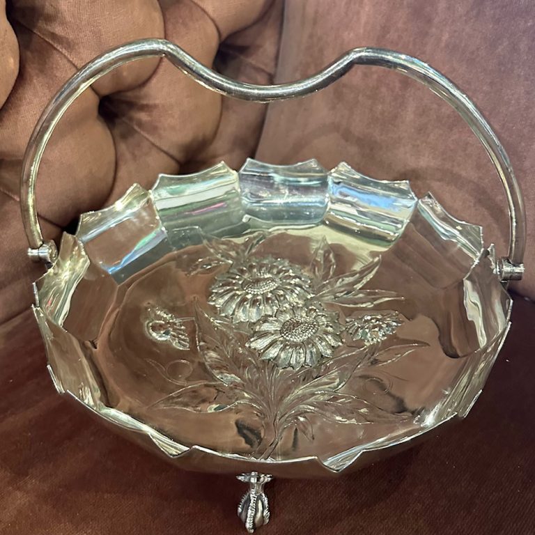 Silver plate fruit dish