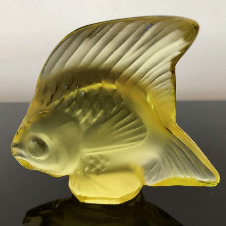 Lalique glass fish figurine
