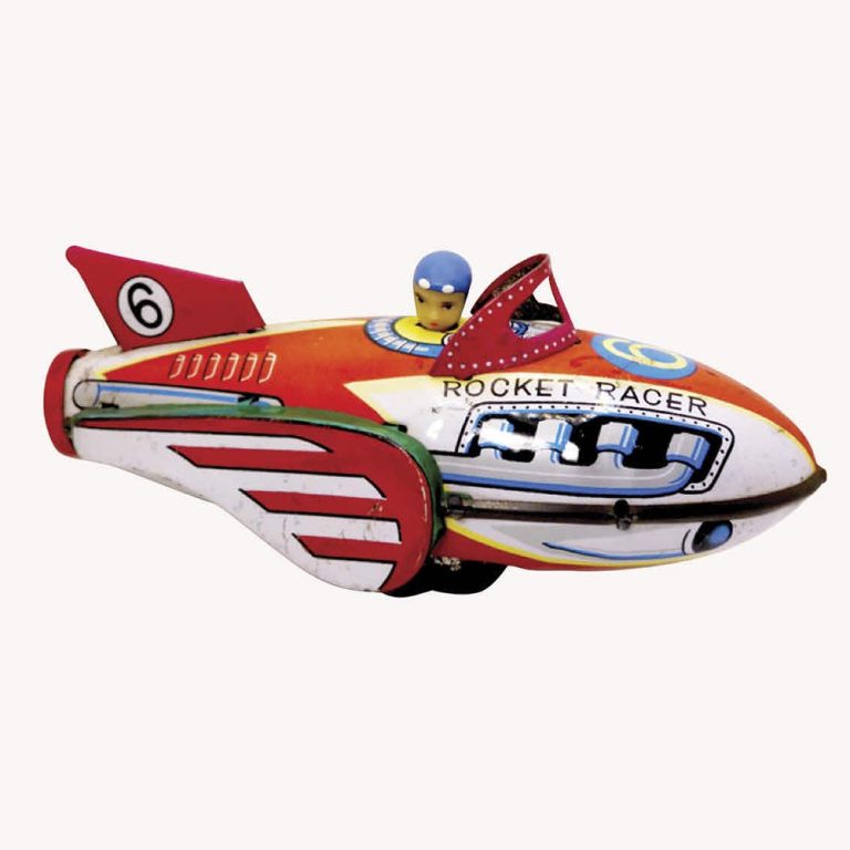 Vintage tin toy from the 1950s/60s, Rocket Racer #6