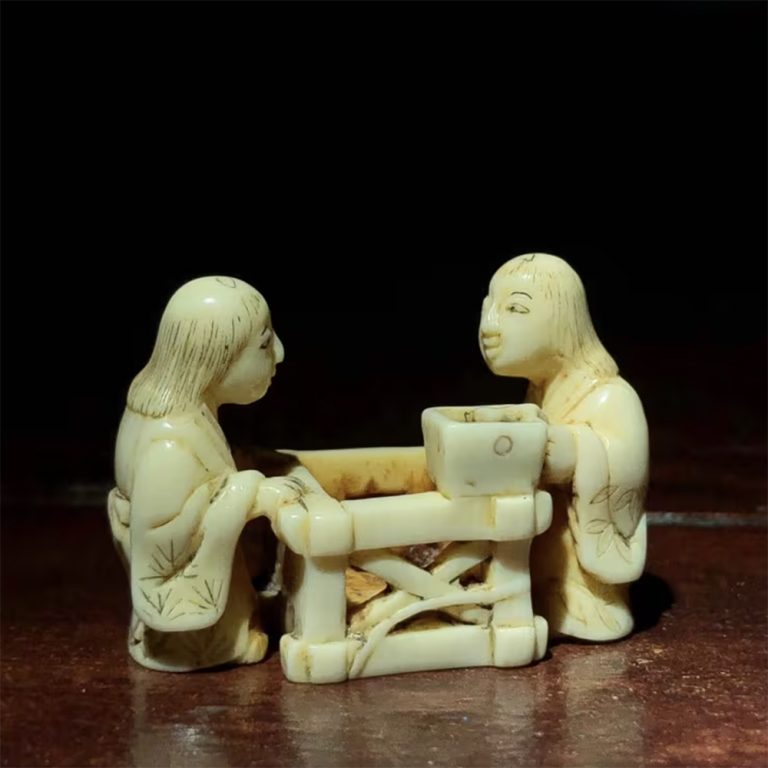 Meiji period Japanese ivory carving