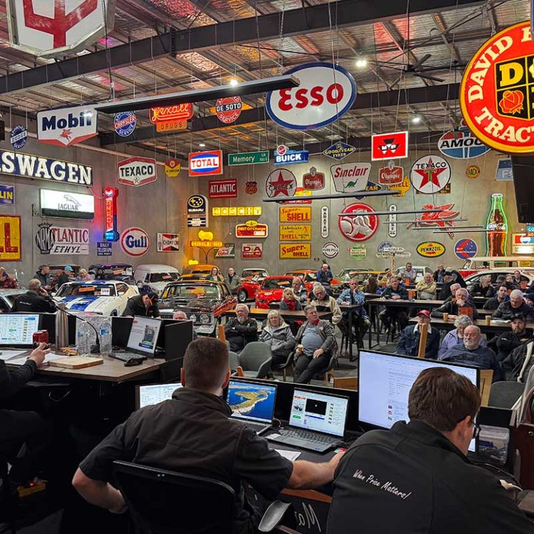 Burns & Co. Auctions live auction floor