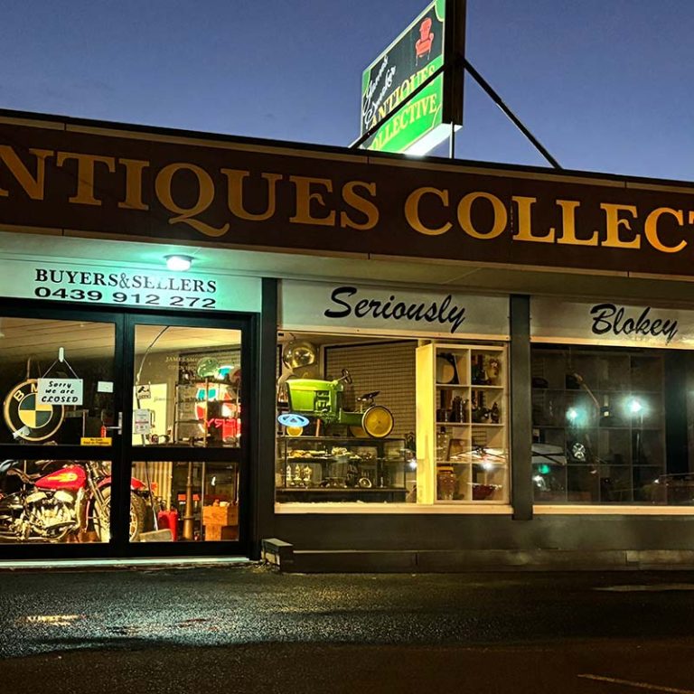 James Smoker Antique Collective with garagenalia and blokey stuff at Bunbury WA