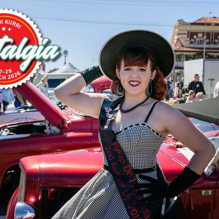 Pin-up girl at Kurri Kurri Nostalgia Festival