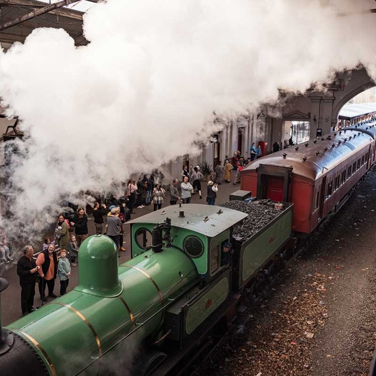 Steam trains at Ballarat Heritage Festival