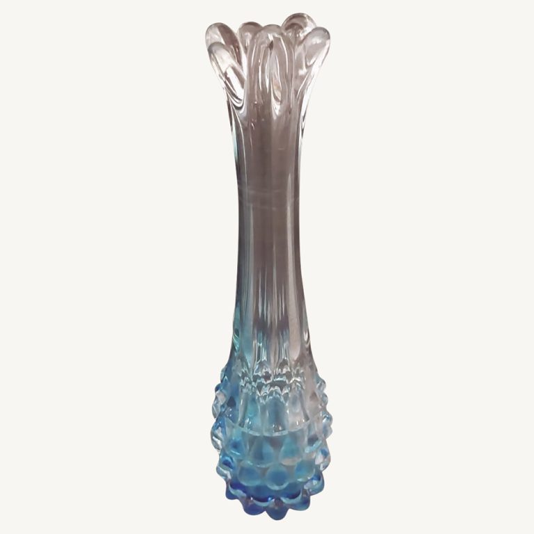 japanese art glass vase 1960s