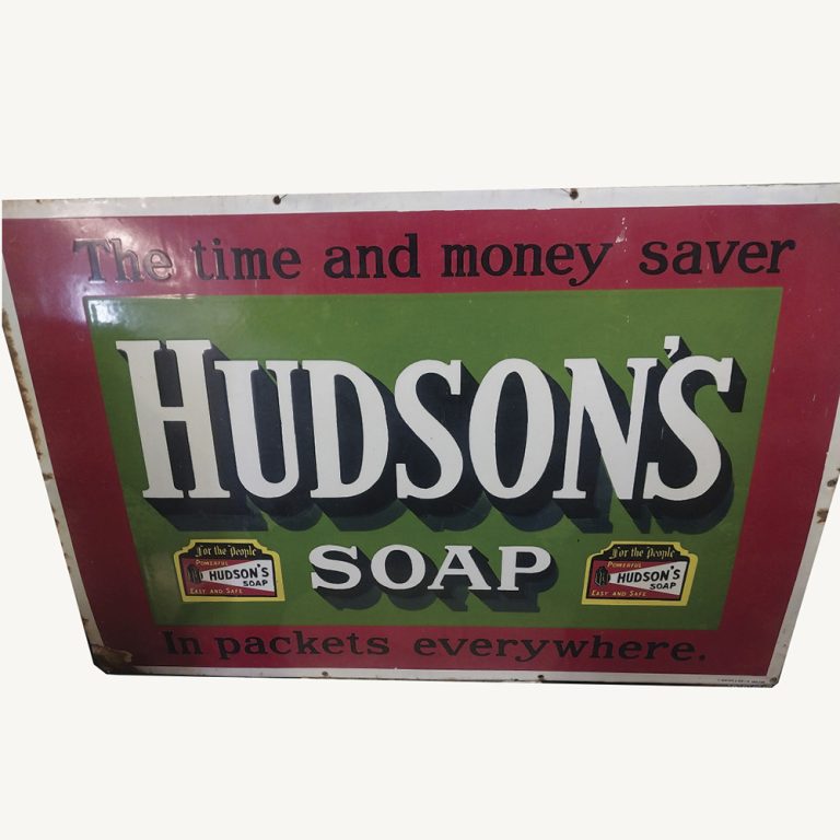Vintage Hudson Soap sign