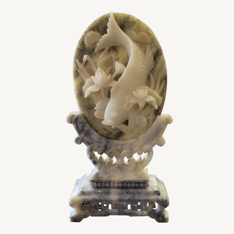 Chinese soapstone carving of a fish,