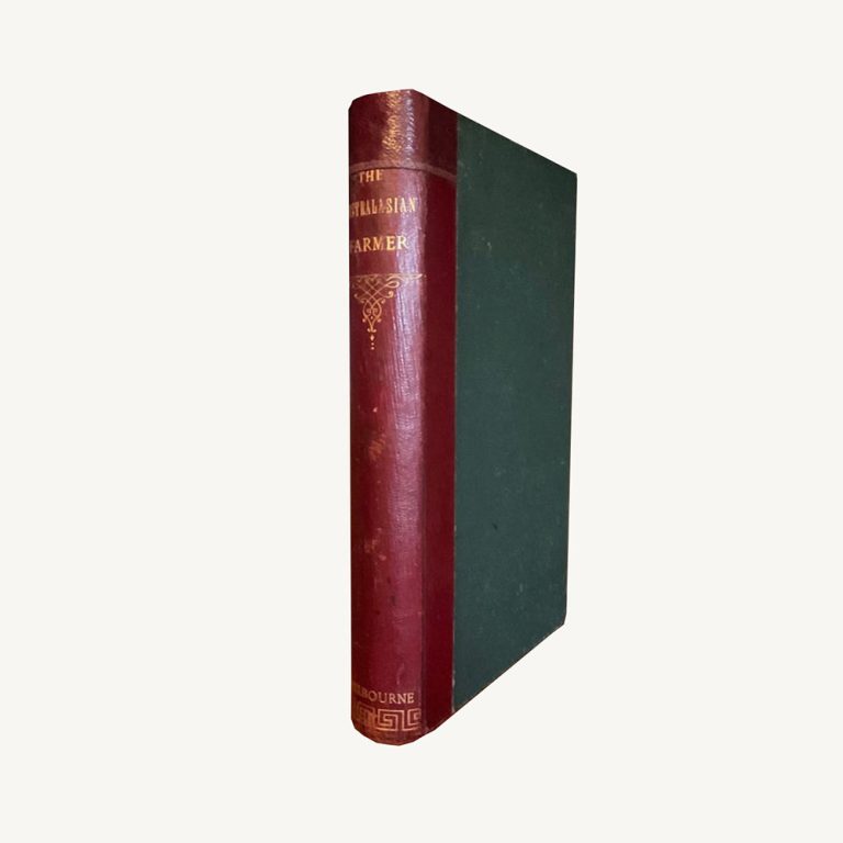 The Australasian Farmer, 1885, in a handsome private library binding