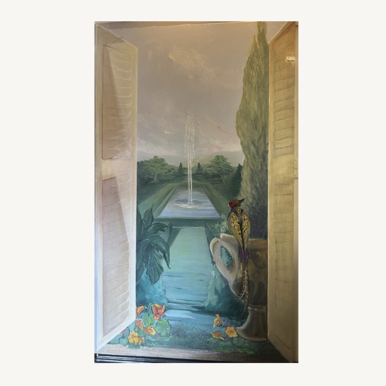 Trompe l’oeil painting on canvas