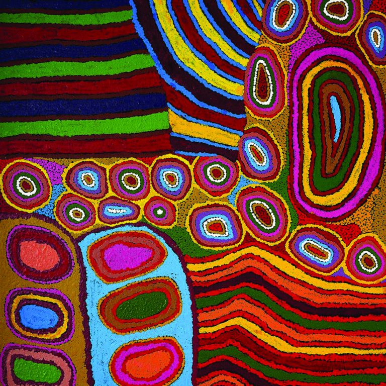 acrylic on canvas Rini Tiger: Wati Ngintaka