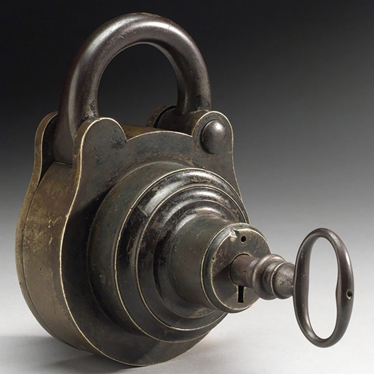 Bramah Challenge Lock from 1801. Image: Science and Society Picture Library.