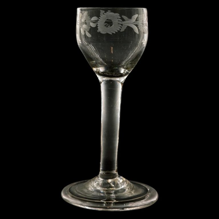 English wine glass c.1745