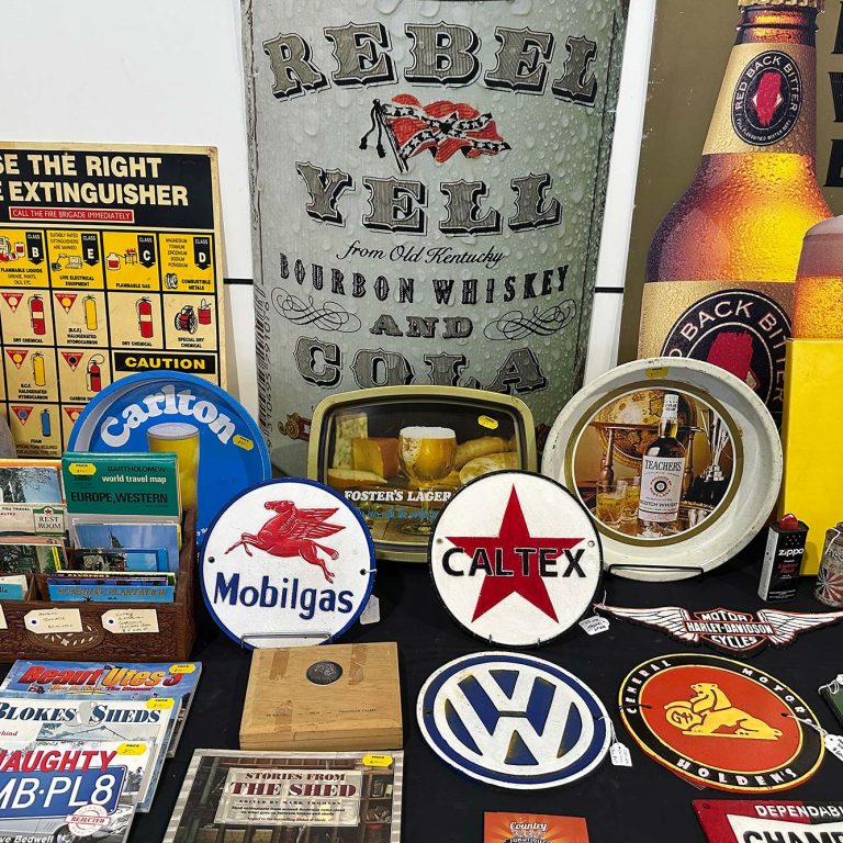 Garagenalia and collectables at Collectamania Fairs, Queensland