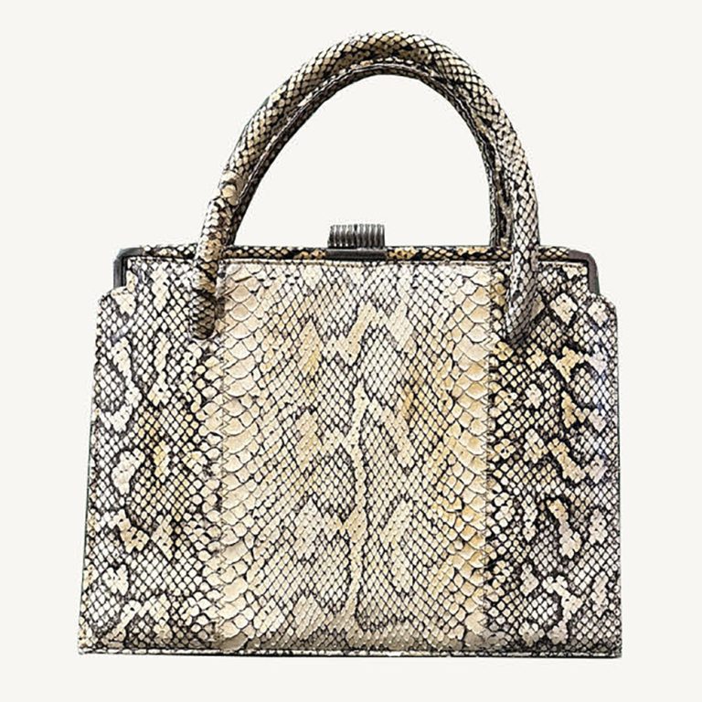 Vintage python handbag