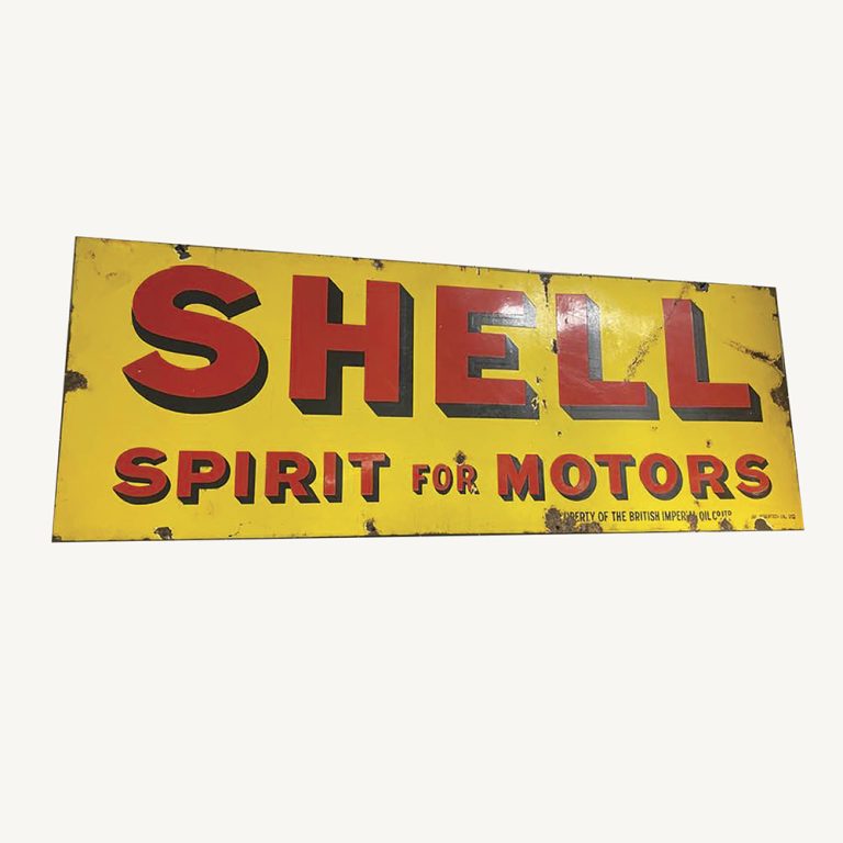 Shell Spirit enamel sign