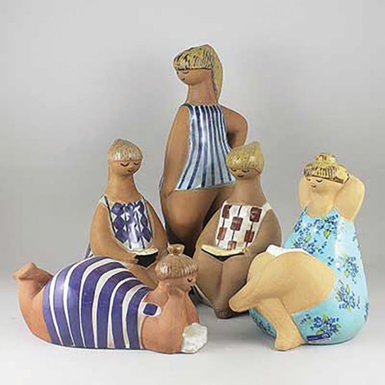 lisa larson mid century pottery abc girls