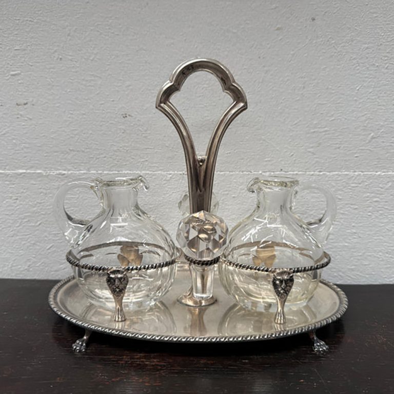 Continental silver hallmarked cruet set