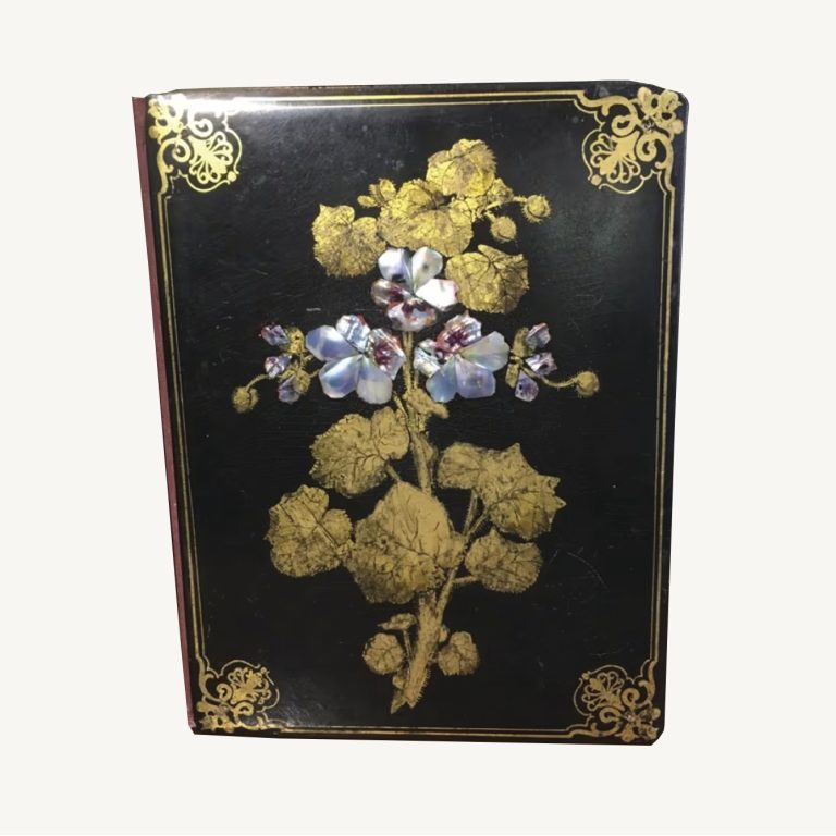 Victorian papier mache blotting book