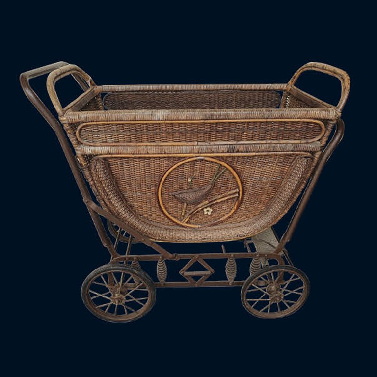 Antique Japanese baby carriage