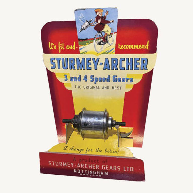 Vintage cardboard counter display card