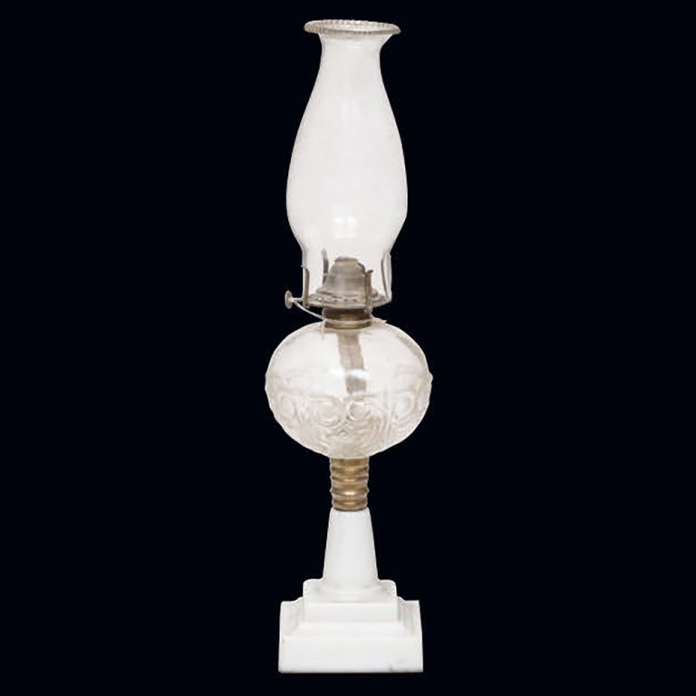 American glass lamp
