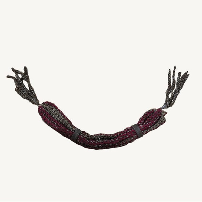 19th century crochet purse