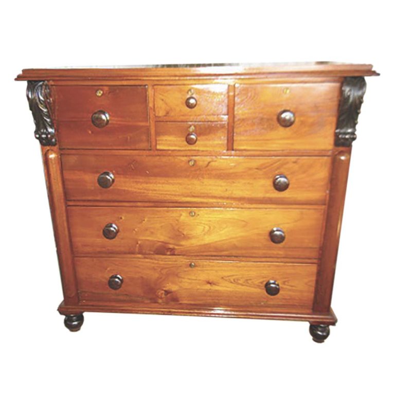 Victorian Cedar Chest with Seven Drawers