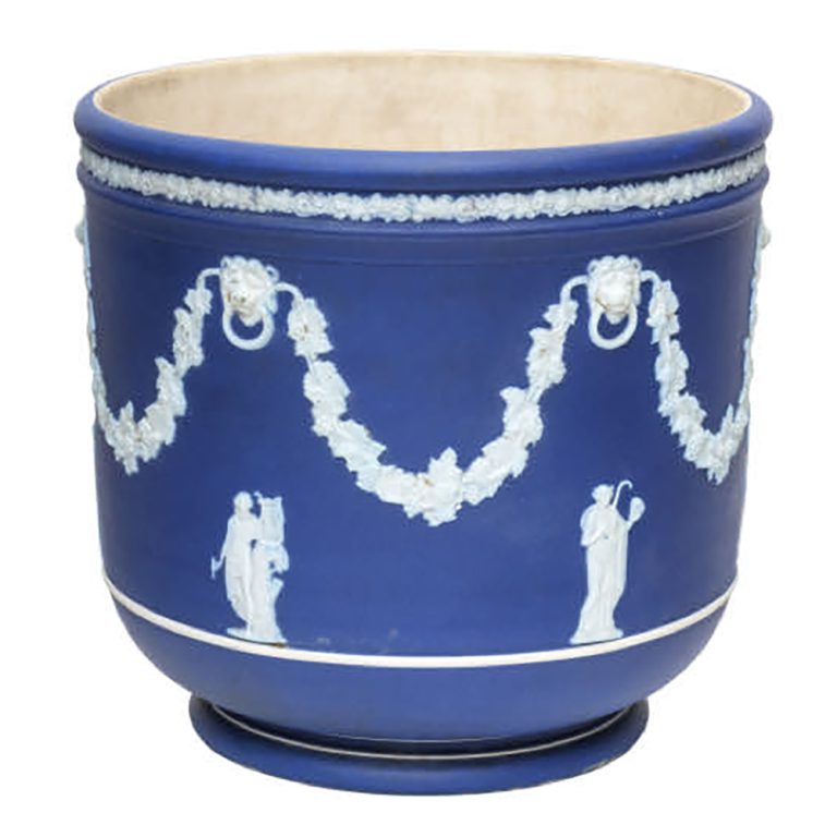 Wedgwood blue Jasperware jardiniere