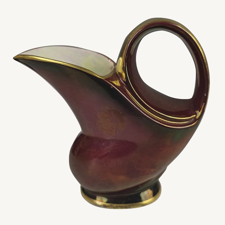 Crown Devon rouge royale creamer/milk jug