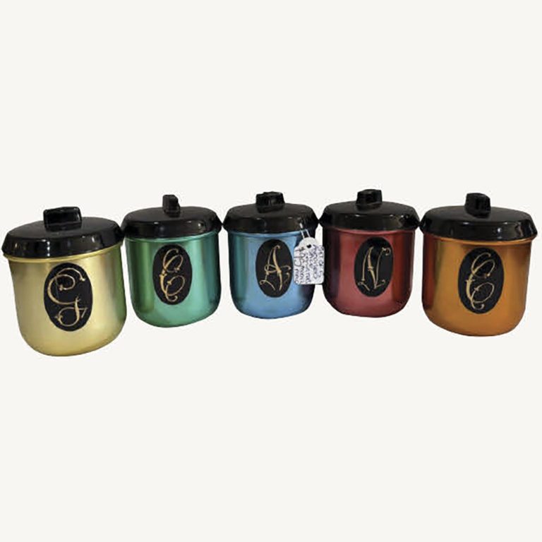 Anodised spice canisters, Model Maid
