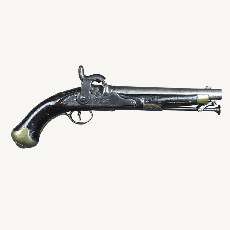 Rare Waterloo veteran Hanoverian conversion pistol