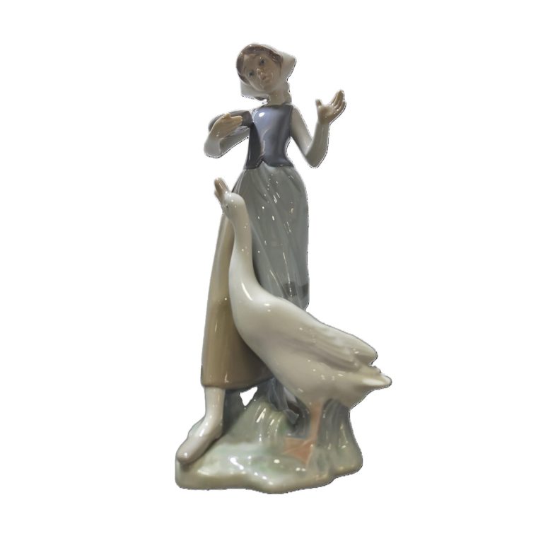 Lladro Girl with Duck figurine