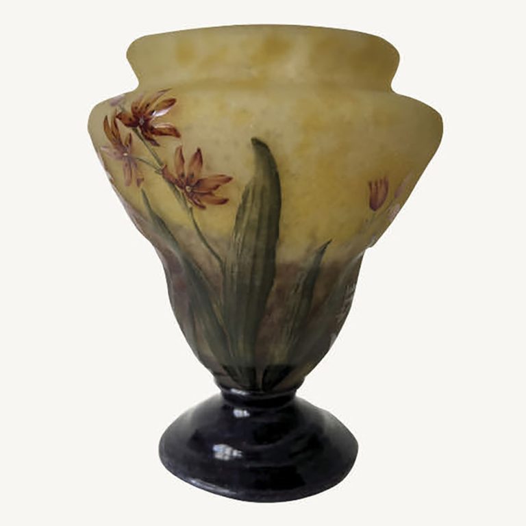 daum nancy cameo glass vase